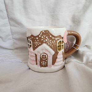 Pink Gingerbread Home Mug